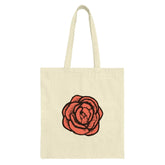 Rose Tote Bag, Floral Tote Bag, Flower Tote Bag, Botanical Art, Elegant Tote, Stylish Bag, Everyday Bag, Trendy Bag, Gift for Her, Eco - Tawshia